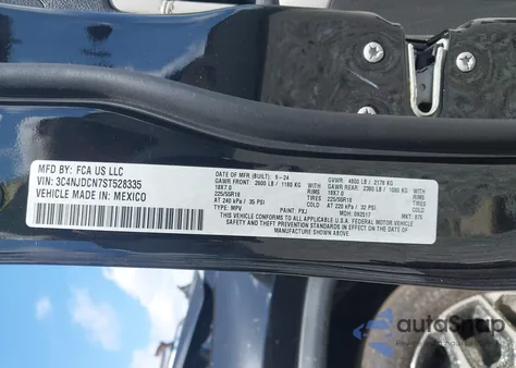 2025 Jeep Compass Limited 4X4 z USA, uszkodzony, nr VIN 3C4NJDCN7ST528335